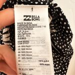 Billabong Del Sur Mini Romper Black White Polka Dot Palm Leaf Print sz XS Photo 10