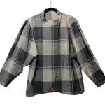 Vintage Peabody House Plaid Wool Blend Jacket Women 11/12 Korea Puff Sleeve Gray Size undefined Photo 0