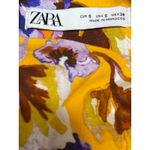 ZARA  Multicolor Long Balloon Sleeve Square Neck Floral Mini A Line Dress Size S Photo 2