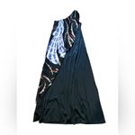 Vintage 60's Black Abstract Scarf One Shoulder Dress Theme Size S Photo 7