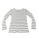 J.Crew Factory Navy & White Stripe Crew Neck Long Sleeve XXS Slim Fit Nautical Photo 6
