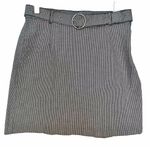 H&M Divided A- Line Mini Skirt Black White Checkered Used Size 4 Photo 0