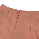 Violets & Roses (4/27) Pleated Casual Linen Blend Shorts Stitch Fix Wide Leg Pink Size 24 Photo 4