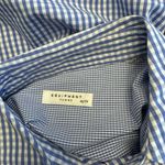 Equipment  - Blue & White Gingham Button-Down Blouse Sz XS Photo 4