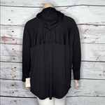 LuLaRoe NWT Size 2XL Solid Black Amber Hoodie Sweatshirt Photo 3