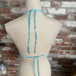 Venus  Blue and White Halter Bikini Top Size D Photo 3