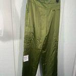 Topshop  Women’s Green Leg Cargo Slacks Size 8 NWT Photo 6