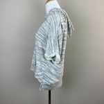Dolan Left Coast Hoodie Sweatshirt Top M Gray Short Sleeve Dolman Frayed Trim Gray Size M Photo 6
