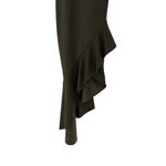 Nashalyly Olive Bodycon Midi Ruffle Sleeveless Cocktail Mermaid Dress Medium Green Photo 1