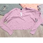 Wild Fable Knox Rose Bundle XXL Waffle Knit Henley Long Sleeve Lacy Crop Top NEW Photo 1