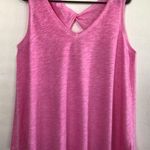 Terra & Sky Womens Tank Top Size OX 14W Longer Length Loose Fit Pink Tie Dye New Photo 0