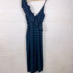 Revolve Tularosa women’s Florence navy striped ruffle cropped jumpsuit size S Photo 6