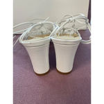 LPA Nicolo Low Heels in White Leather 9.5 New Womens sandals Photo 5