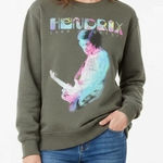 Authentic Hendrix Sweatshirt Women XS Gray Band of Gypsys 1970 Tour Graphic Crew Photo 0