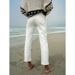 MOTHER The Tomcat High Waisted Jeans in Wash Cream Puffs Size US 26 White Photo 4