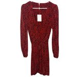 Free People NWT  Kinsley Wrap Dress, black combo Photo 3