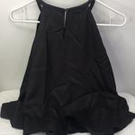 New MAIA BERGMAN | Hedda Tiered 100% Silk Top Size Large Black Photo 5