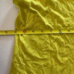 Maeve Anthropologie  Ruffle Sleeve T-shirt Lime Green V neck Size Medium Photo 2