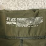 Victoria's Secret  Pink‎ Ultimate Fleece-Lined Leggings Olive Green Mesh Large Photo 6