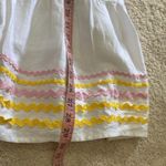 Lisa Marie Fernandez X Target Dress Ric Rac Sleeveless Mini White Yellow Pink S Photo 9