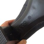 Ecco Shape 55 Plateau Shootie Booties Pump Heels Blue SZ 37 6-6.5 Photo 2
