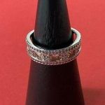 Bomb Party RBP7182 “The Khloe Ring” Smokey Topaz CZ on Rhodium Size 9 Ring NWT Photo 0
