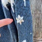 Y2K Heirloom Collectibles Winter Christmas Penguins Icicles Snow Cardigan MEDIUM Blue Photo 7