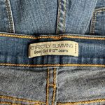 Levi's  512 Perfectly Slimming‎ Boot Cut Jeans Womens 12 Short Blue High Waist Photo 4