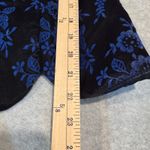 Vintage‎ Whimsigoth Scott McClintock Velvet Floral Jacket Black Blue Size 6 Photo 11