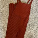 LA Hearts  Rust Striped Jumpsuit Photo 1