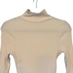 Free People Beach Ivory/Cream Around The Town Ribbed Dress, Sz M Photo 7