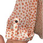 Roz & Ali Roz & Ali Mesh Dot Print Popover Blouse Top Orange Size 1X Feminine Romantic Photo 12