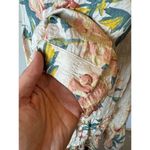 ZARA  Dress Women XS Ivory Ecru Floral‎ Print Long Sleeve Babydoll Mini Boho Photo 7