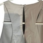 Nectar Clothing  Gray Cotton Blend Ruffle Detail Key Hole Back Blouse Women Sz S Photo 5