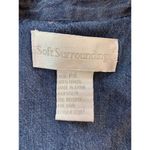 Soft Surroundings  Chambray‎ Jacket Women's PS Petite Small Tencel Blue Blazer Photo 4