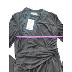 M.M. LaFleur Morgan Black Long Sleeve Wrap Dress Career Office Chic Size 10 Photo 7