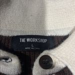 Workshop Republic Clothing The  Cream and Brown Half Button-Up Photo 1