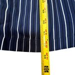 J.O.A. Revolve Women’s S Short Sleeve Wide Leg Jumpsuit Navy Blue Stripe Belted Photo 7