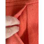 Talbots Orange Button Up Wool Blend Blazer Jacket Size 4 Photo 3