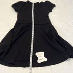 NWT Red Valentino szXL LBD with puff sleeves banded waist a bow and lacy trim Black Size XL Photo 13