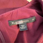 Black Halo Sambora Long Sleeve V Neck Jumpsuit size 4 Burgundy Photo 10