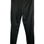 One Step Up Womens Black Leggings With White Stripe Photo 1