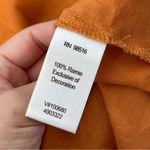 Coldwater Creek  Shirt ramie floral embroidered button up womens Orange (size 1x) Photo 4