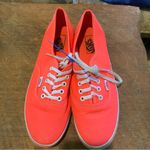 Vans  Women's Neon Orange Canvas Sneakers Photo 1