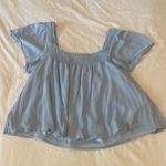 Peach Love California Peach alive Baby Blue Blouse Photo 0