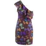 Britt Ryan Britt‎ Ryan one shoulder brown bow dress 4 NWT! Photo 4