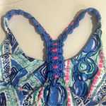 Lilly Pulitzer  Lydia Dress Bay Blue Fine Line Dress Small Photo 4