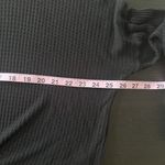 Entro Black Long sleeve waffle knot button, bow tie knot oversized Size Small top Photo 10