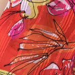 Sara Michelle Women’s 70s Boho Retro Floral Print Multicolor Flare Sleeve Blouse Orange Size XL Photo 4