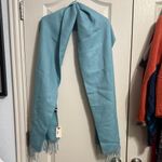 💙💖 NWT Shupaca 100% Baby Alpaca Wool Scarf in Sea Glass Blue Photo 1